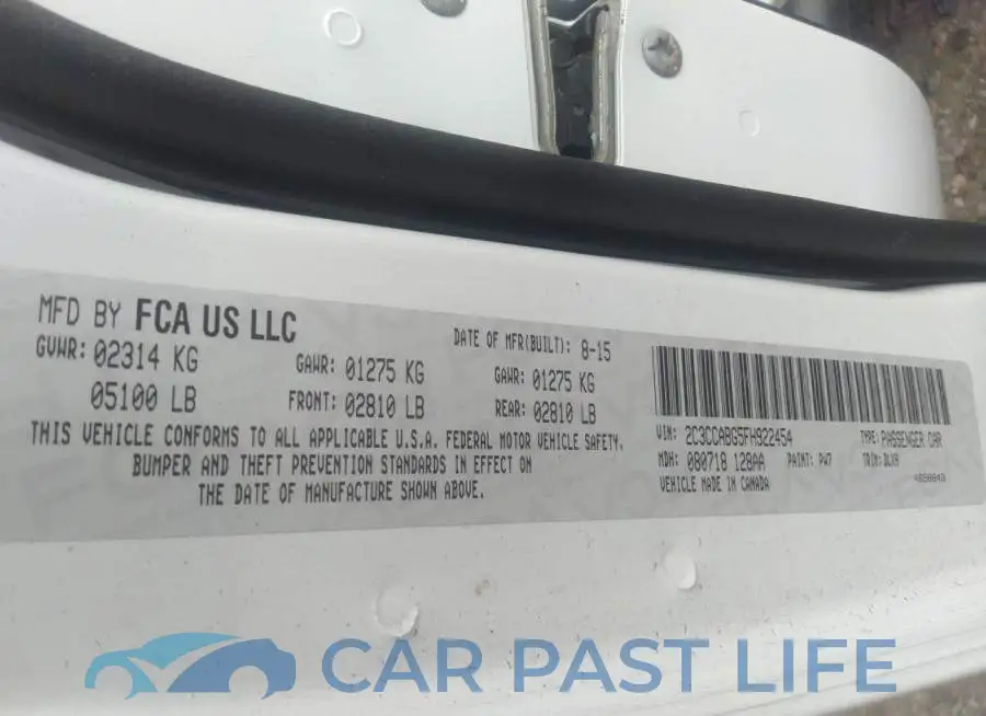 2C3CCABG5FH922454# 9