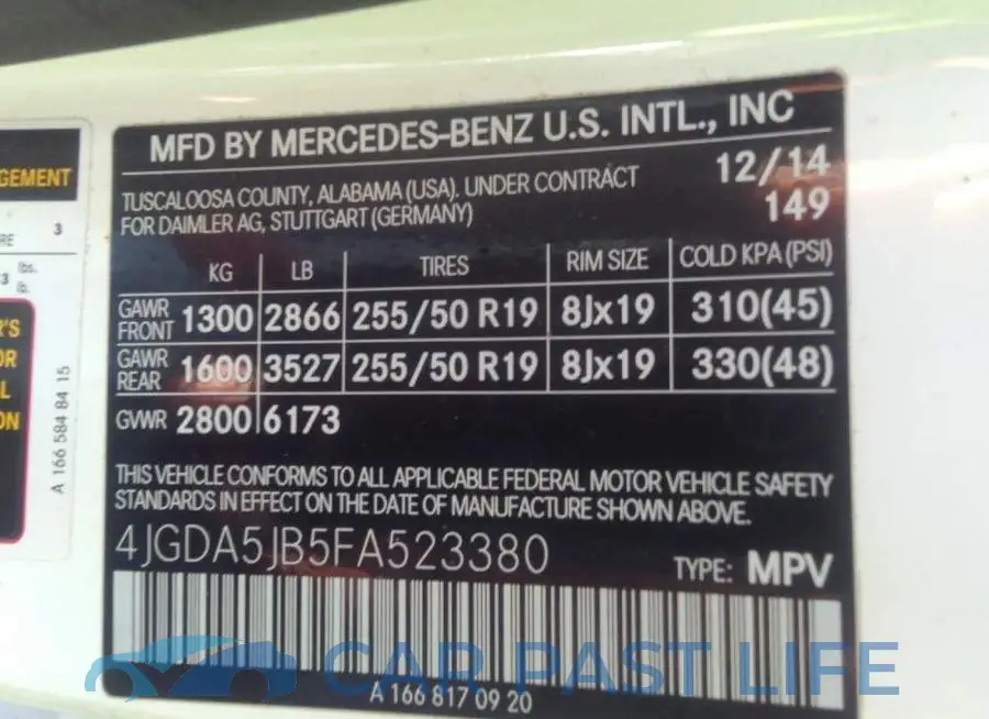 4JGDA5JB5FA523380# 9