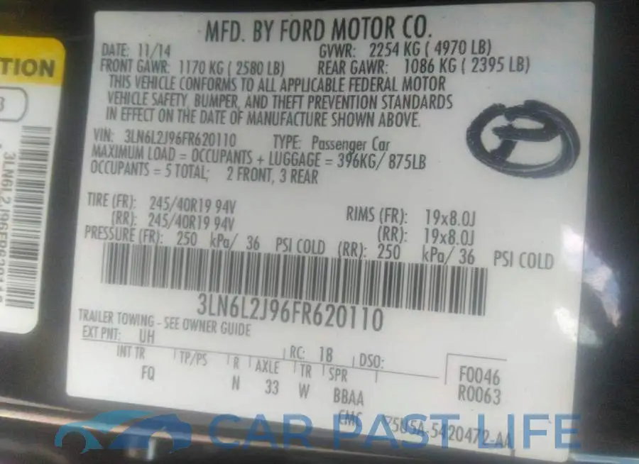 3LN6L2J96FR620110# 9