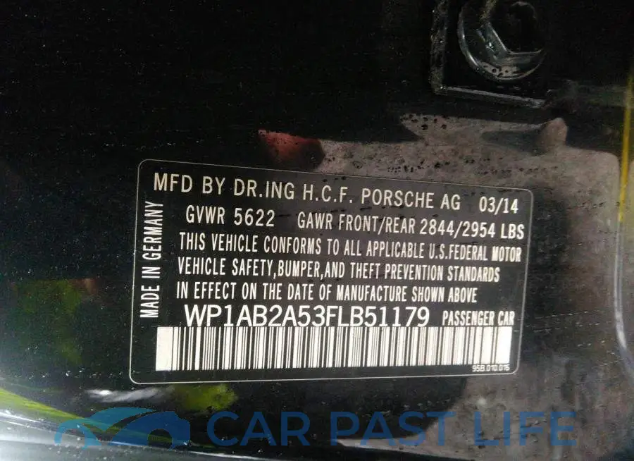 WP1AB2A53FLB51179# 9