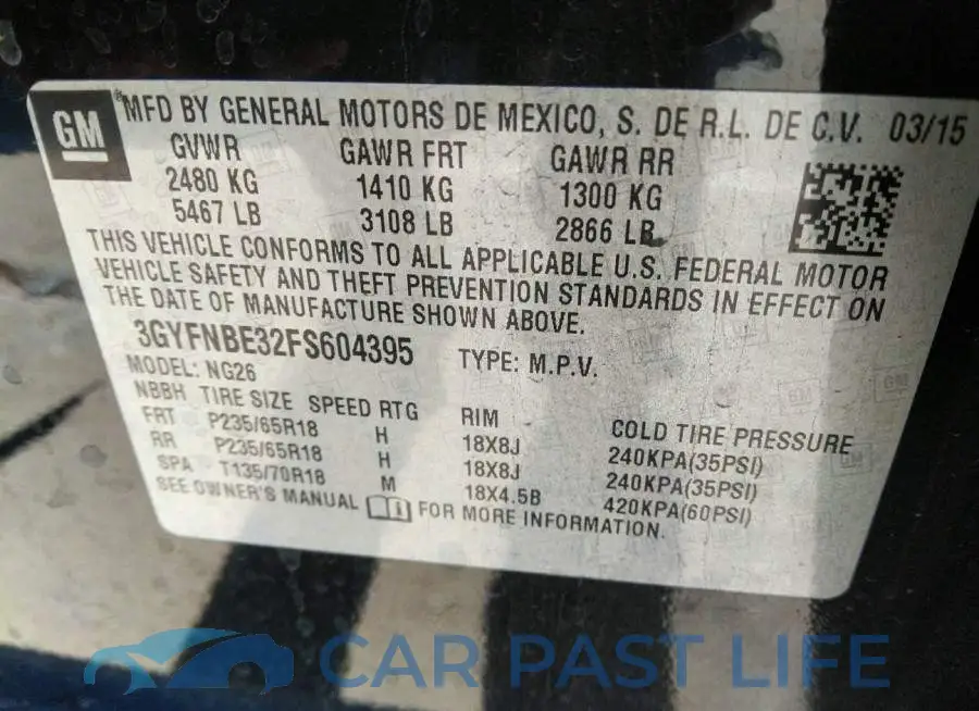3GYFNBE32FS604395# 9