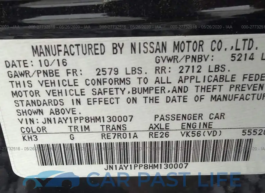 JN1AY1PP8HM130007# 9