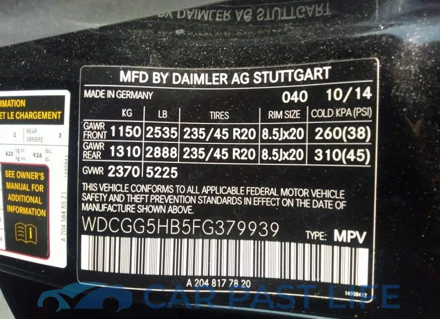 WDCGG5HB5FG379939# 9