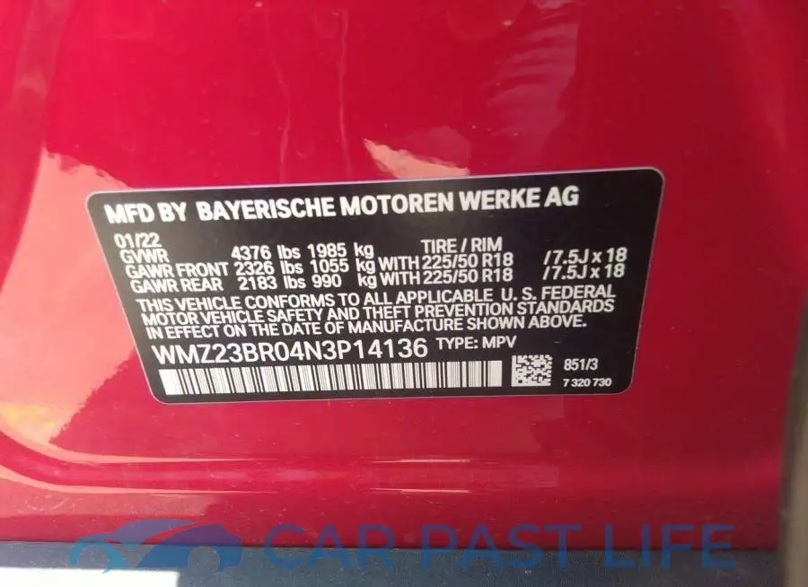 WMZ23BR04N3P14136# 9