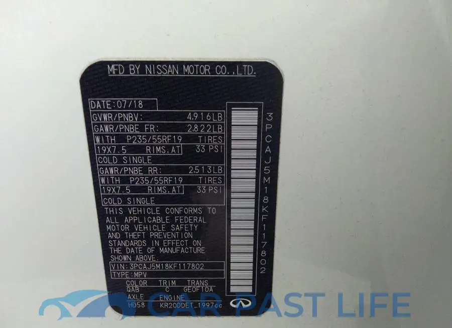 3PCAJ5M18KF117802# 9