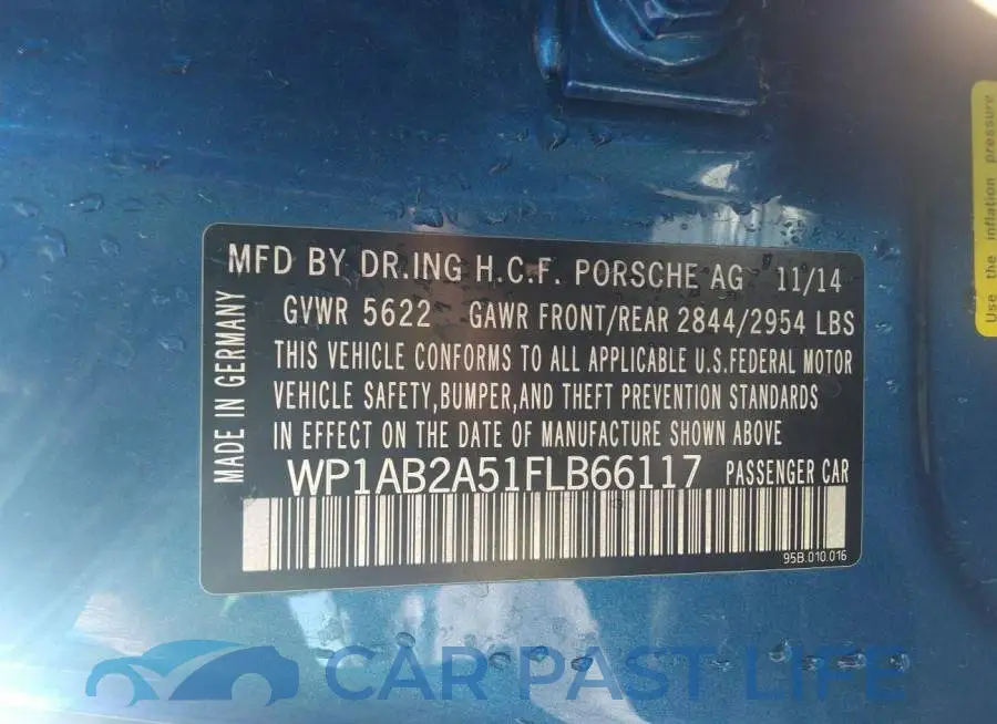 WP1AB2A51FLB66117# 9