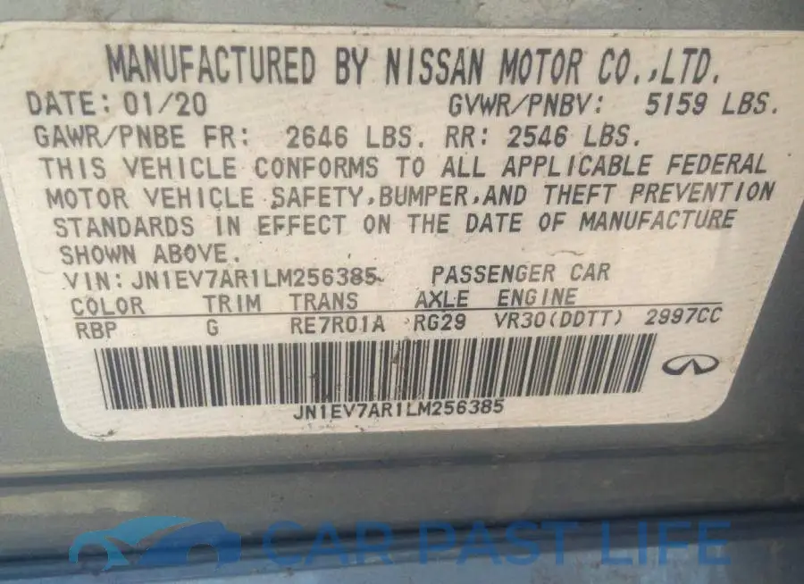 JN1EV7AR1LM256385# 9