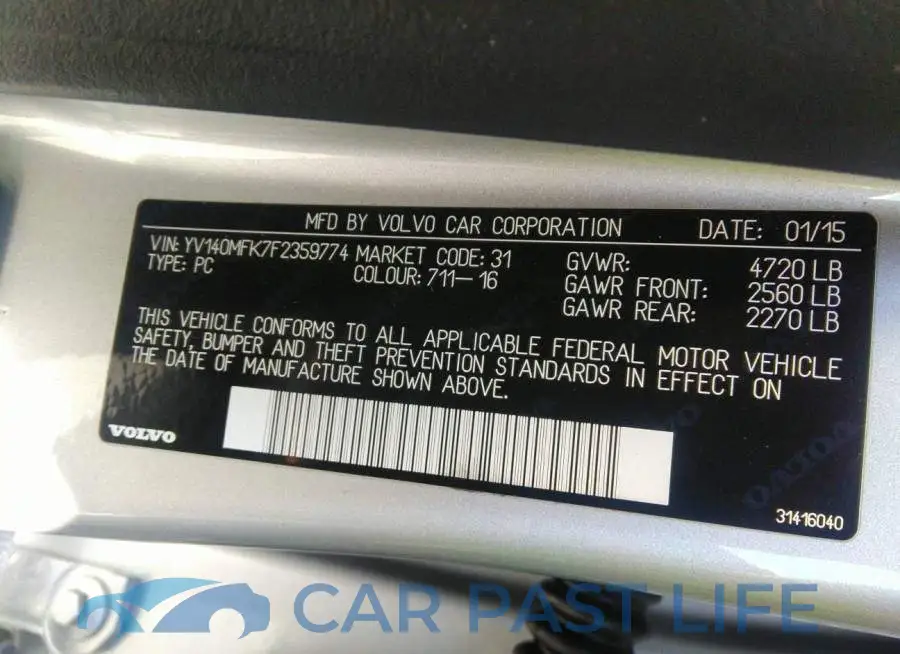 YV140MFK7F2359774# 9