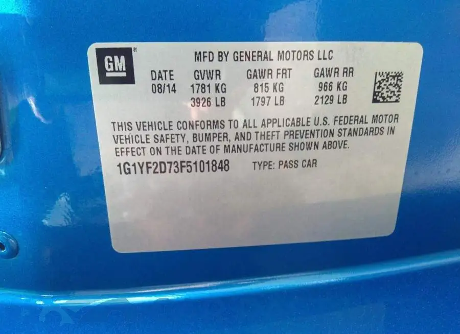 1G1YF2D73F5101848# 9