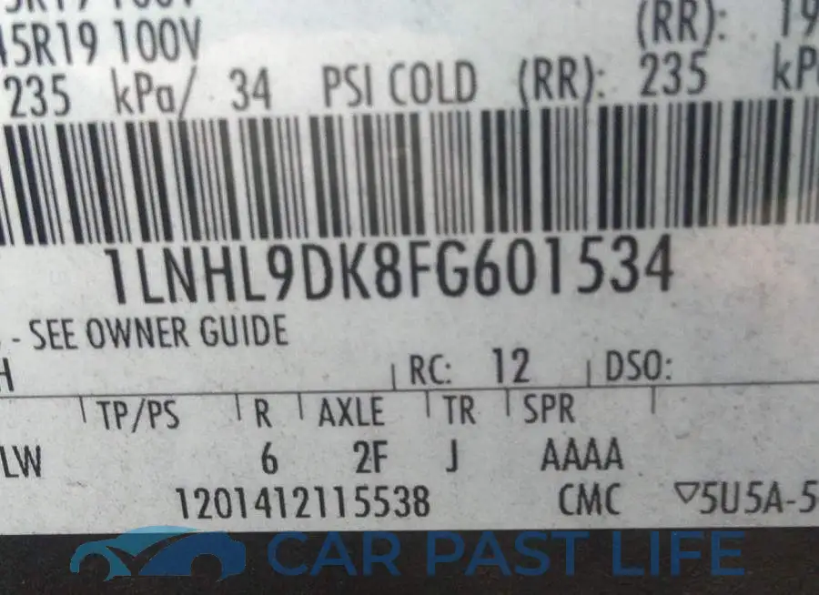 1LNHL9DK8FG601534# 9