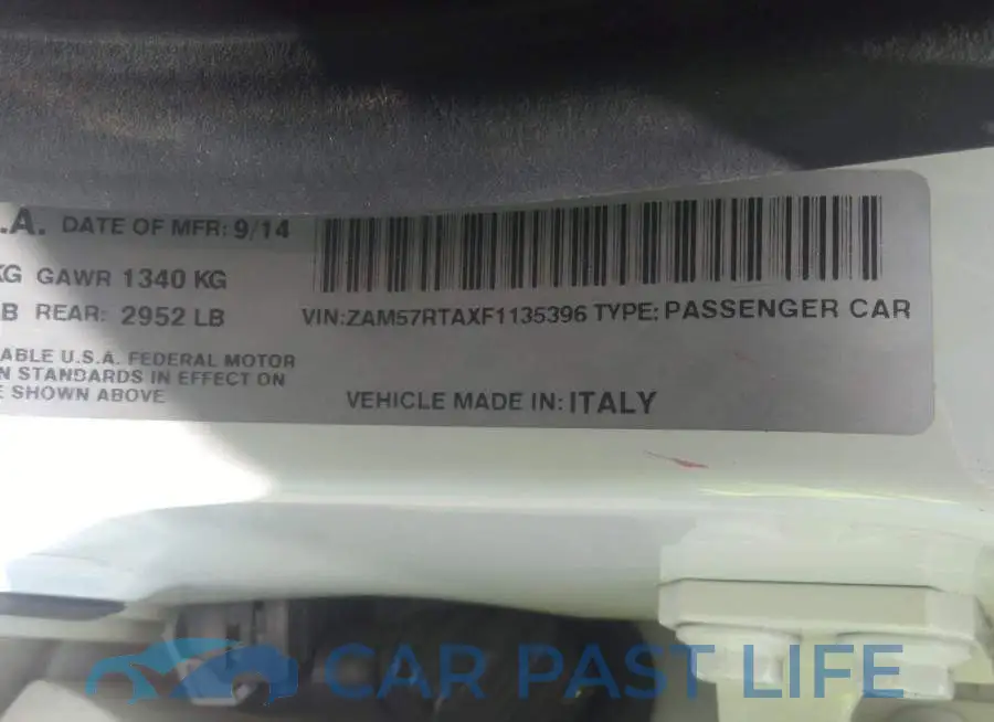 ZAM57RTAXF1135396# 9