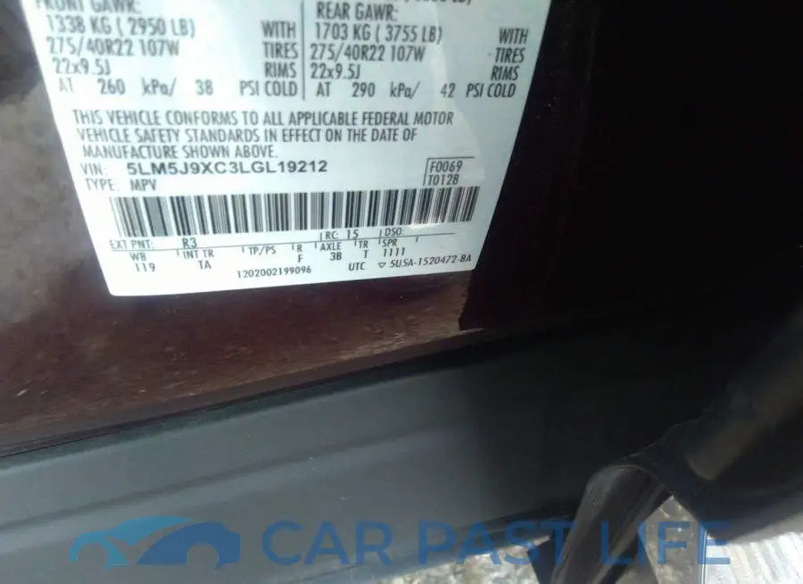 5LM5J9XC3LGL19212# 9