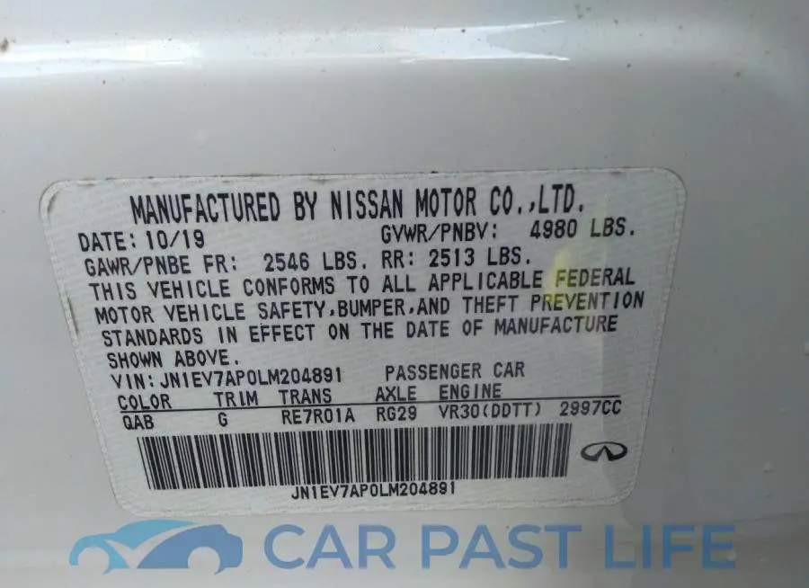 JN1EV7AP0LM204891# 9