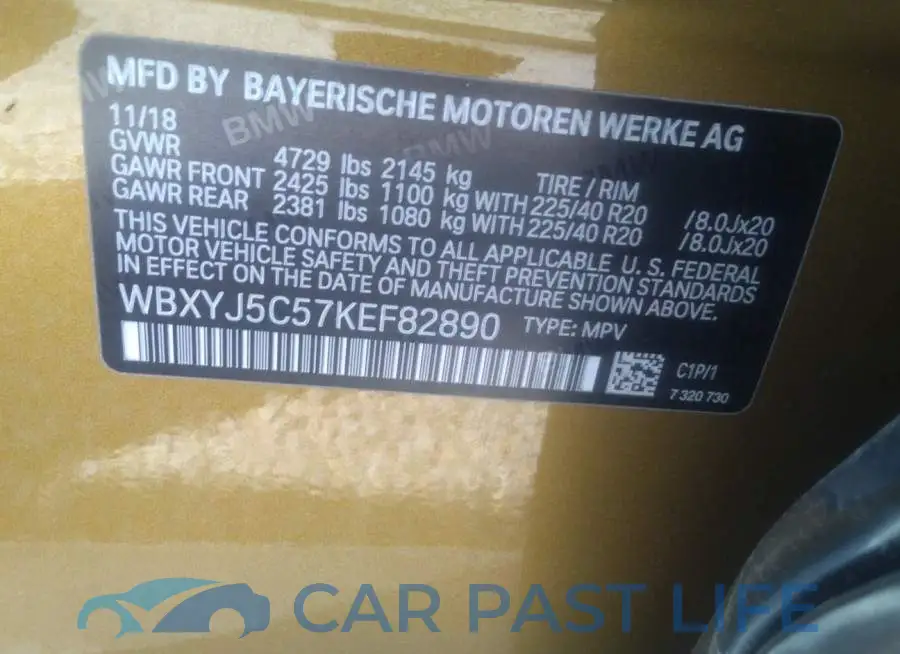 WBXYJ5C57KEF82890# 9