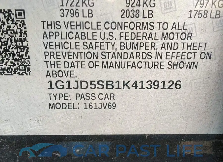 1G1JD5SB1K4139126# 9