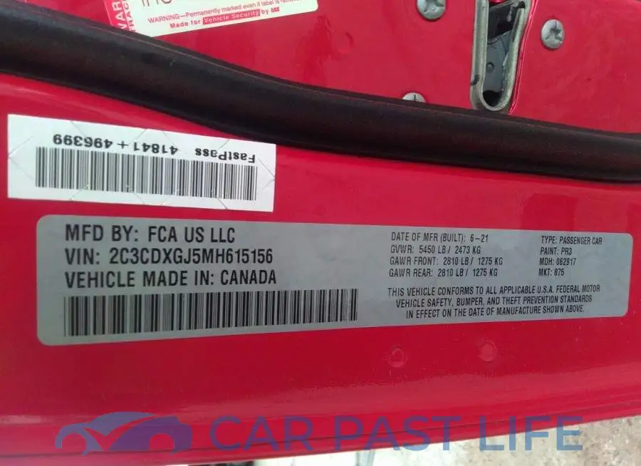 2C3CDXGJ5MH615156# 9