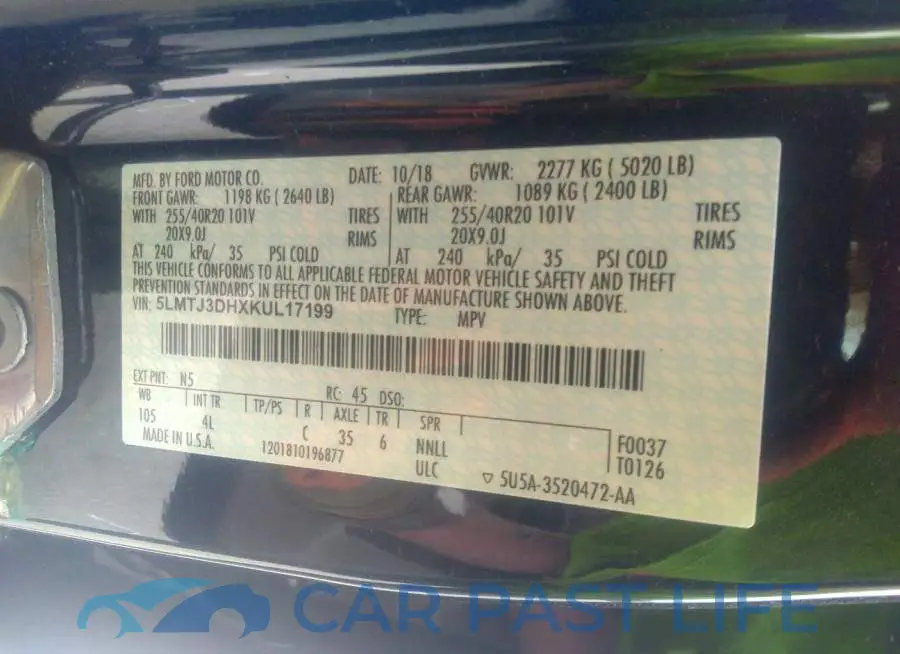 5LMTJ3DHXKUL17199# 9