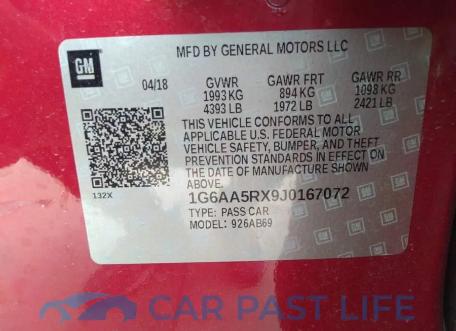 1G6AA5RX9J0167072# 9