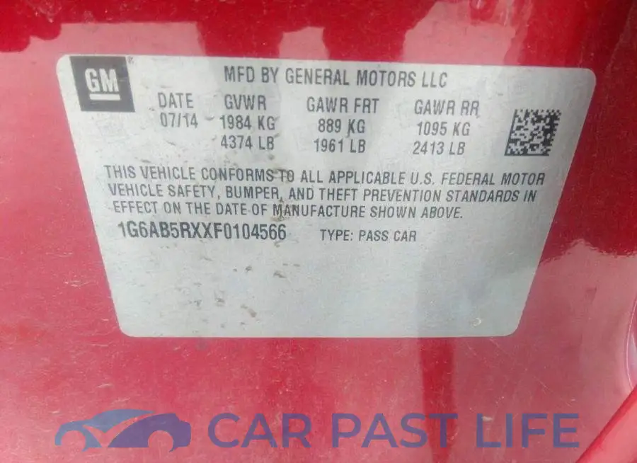 1G6AB5RXXF0104566# 9
