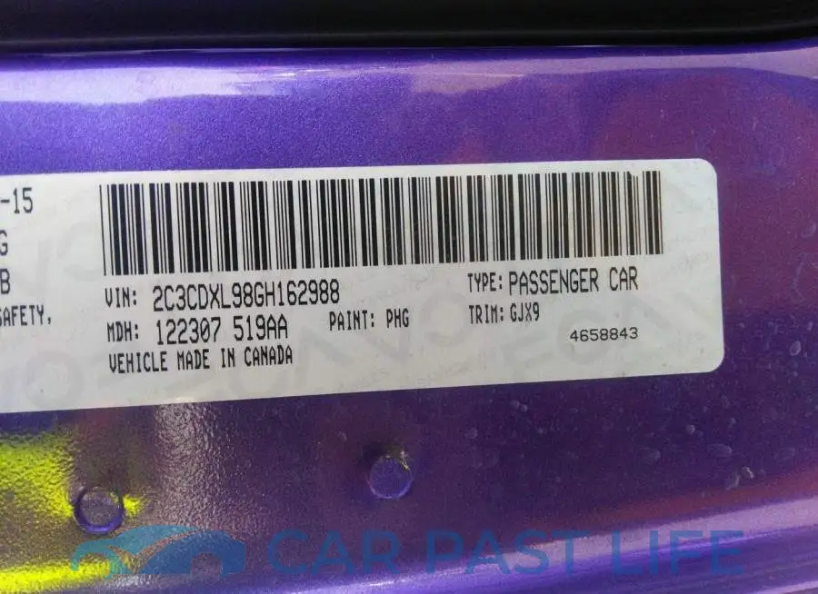2C3CDXL98GH162988# 9