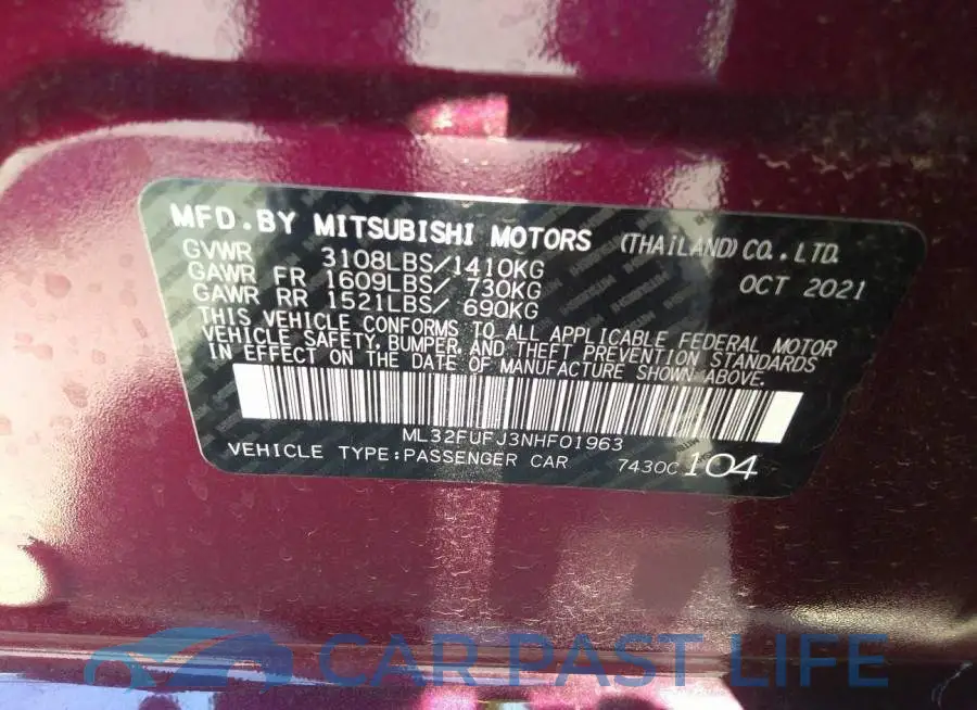 ML32FUFJ3NHF01963# 9