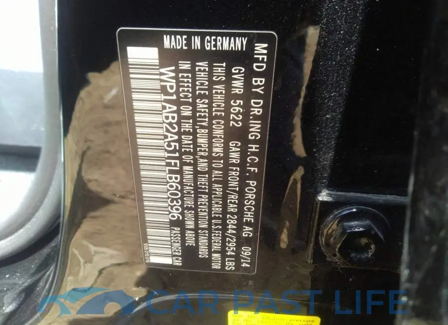 WP1AB2A51FLB60396# 9