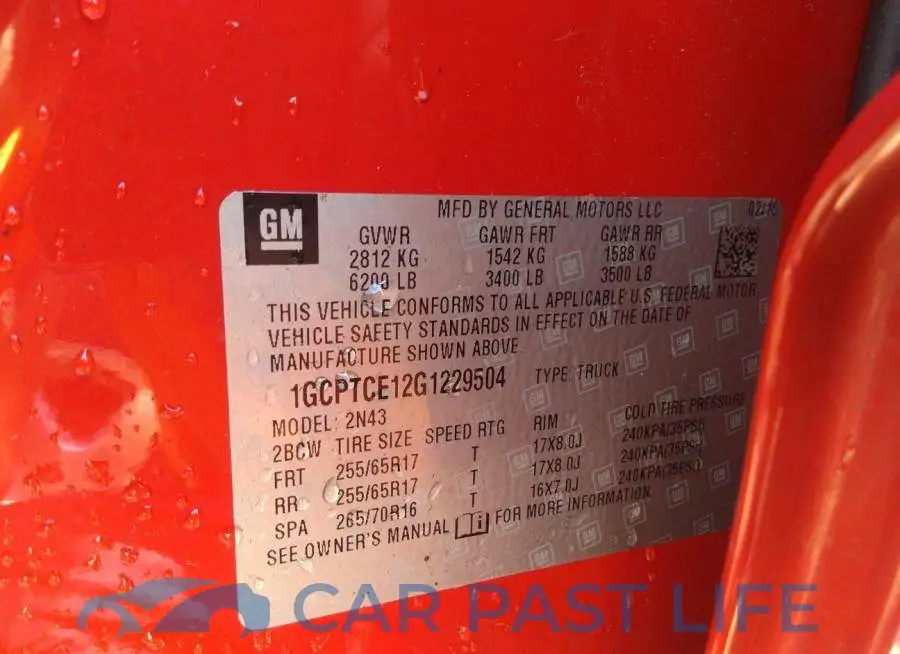 1GCPTCE12G1229504# 9