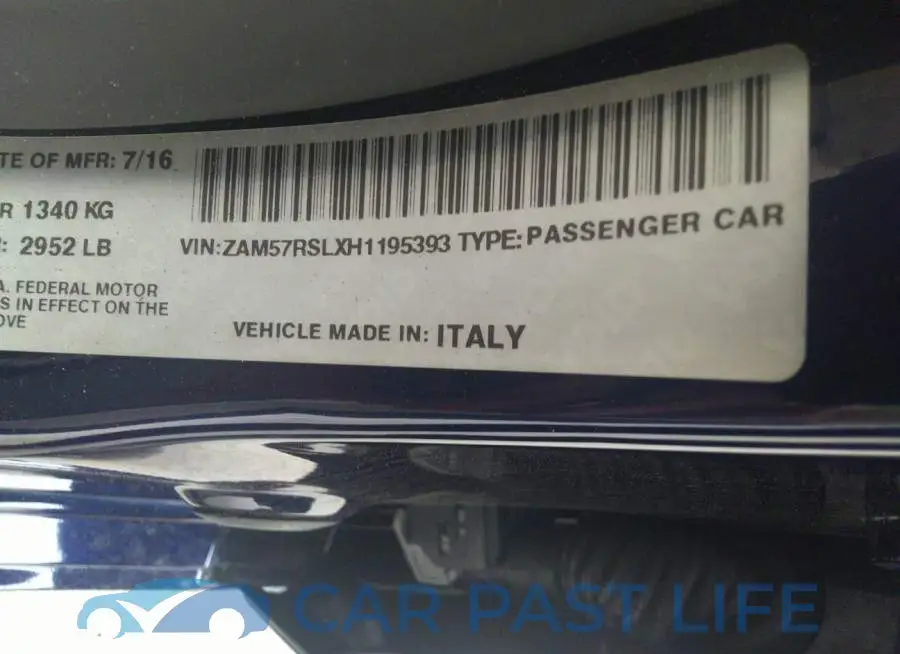 ZAM57RSLXH1195393# 9