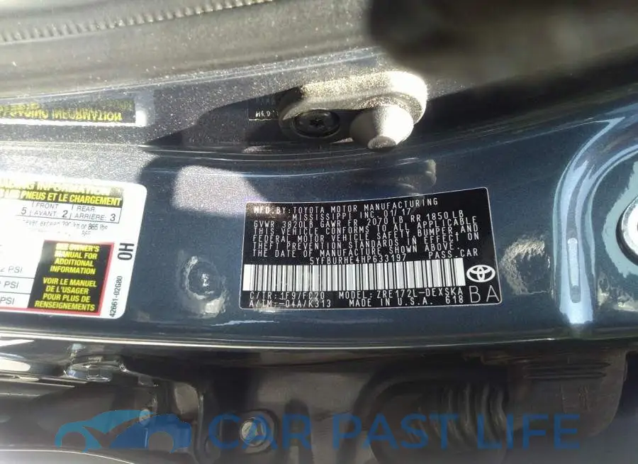 5YFBURHE4HP633197# 9