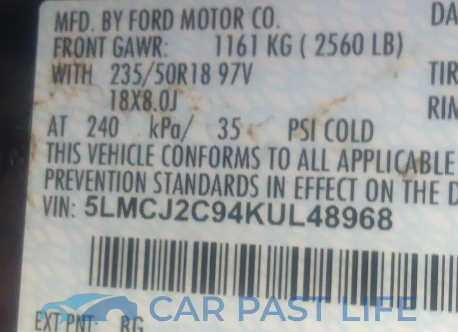 5LMCJ2C94KUL48968# 9