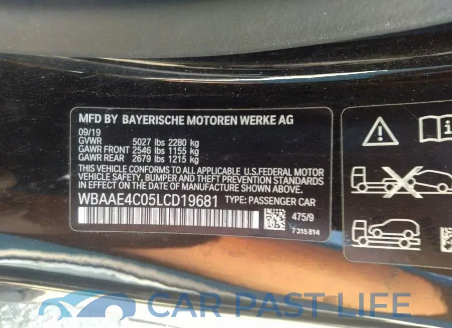 WBAAE4C05LCD19681# 9