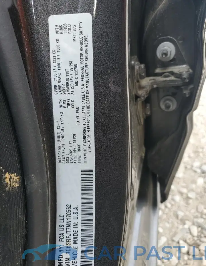 1C6SRFJT7NN170562# 12