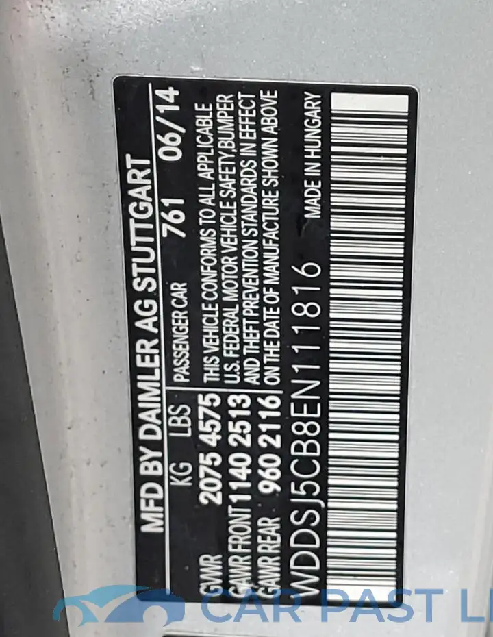 WDDSJ5CB8EN111816# 12