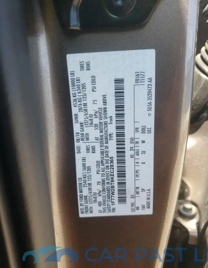 1FT7W2BT8KEC28365# 13