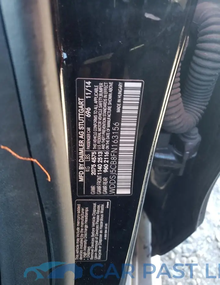 WDDSJ5CB8FN163156# 12