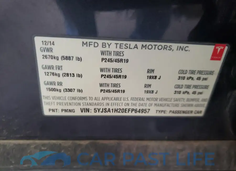 5YJSA1H20EFP64957# 12
