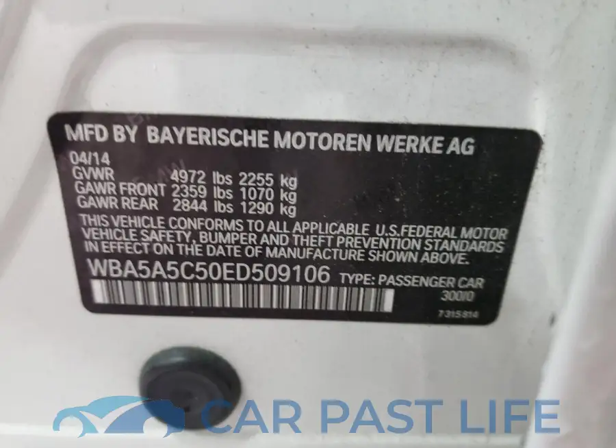 WBA5A5C50ED509106# 12