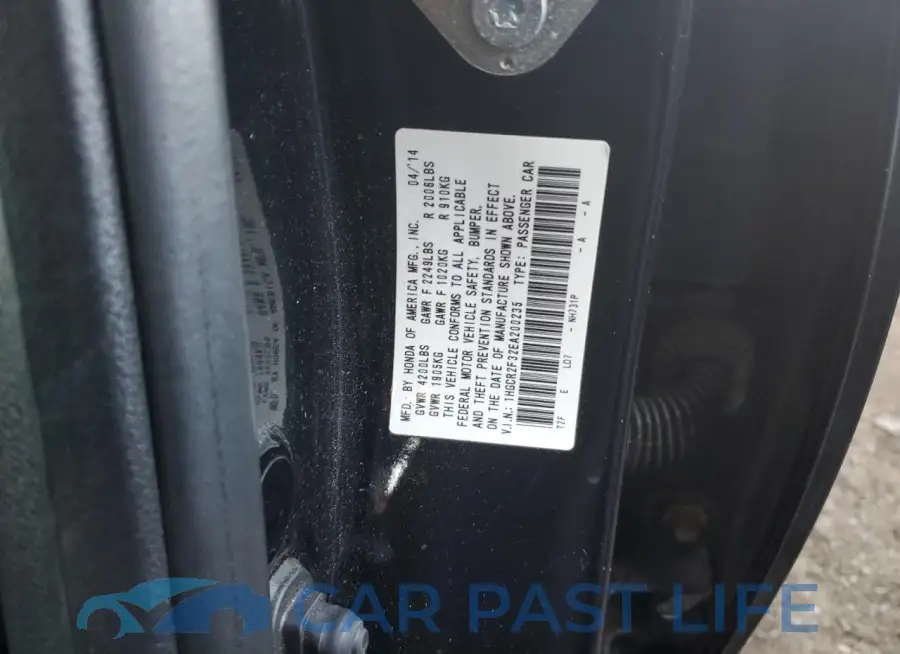 1HGCR2F32EA200235# 12