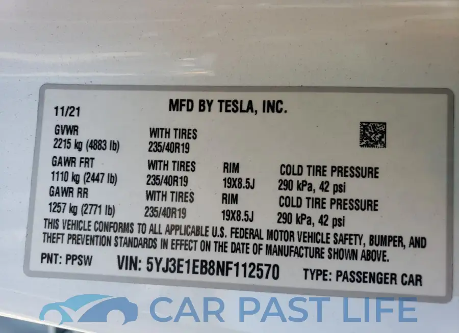 5YJ3E1EB8NF112570# 14