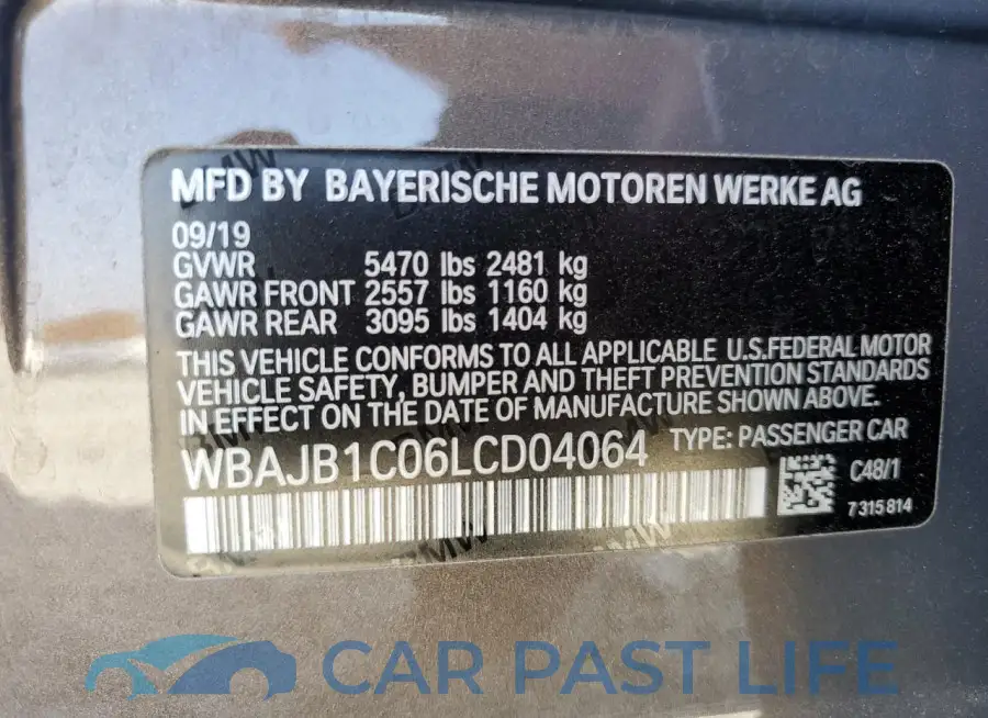 WBAJB1C06LCD04064# 12
