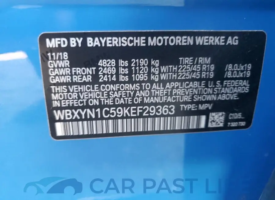 WBXYN1C59KEF29363# 12