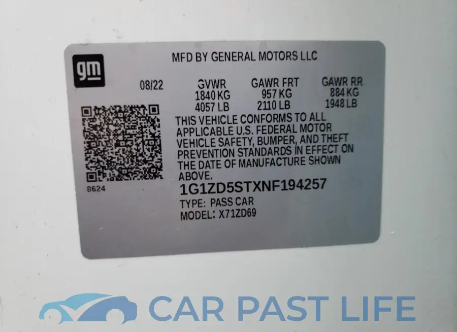 1G1ZD5STXNF194257# 12