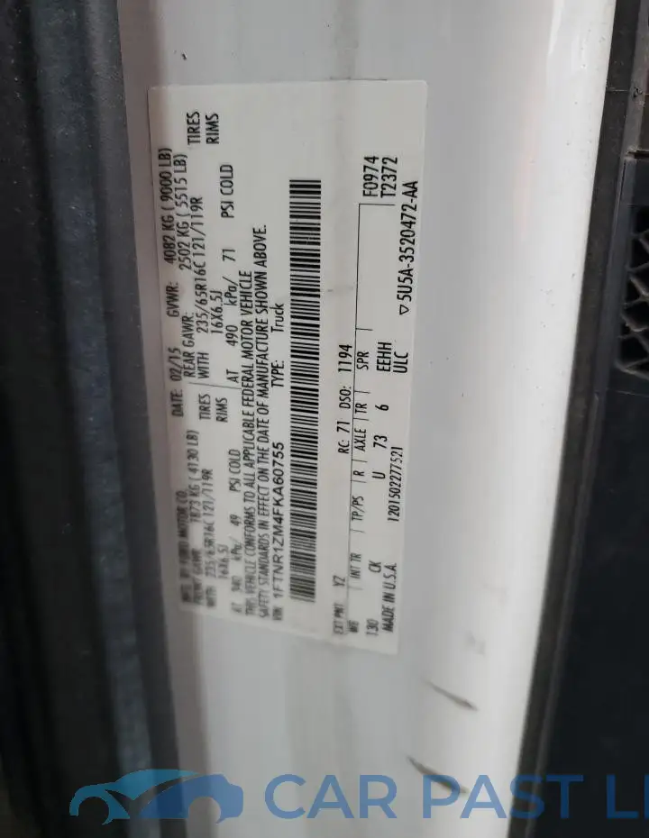 1FTNR1ZM4FKA60755# 13