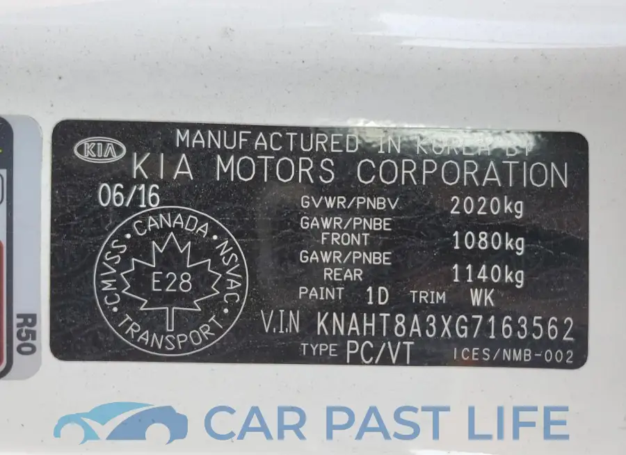 KNAHT8A3XG7163562# 13