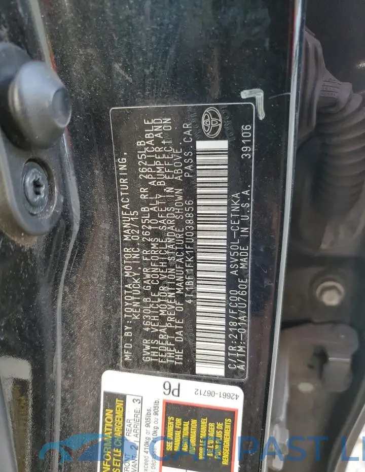 4T1BF1FK1FU038856# 12