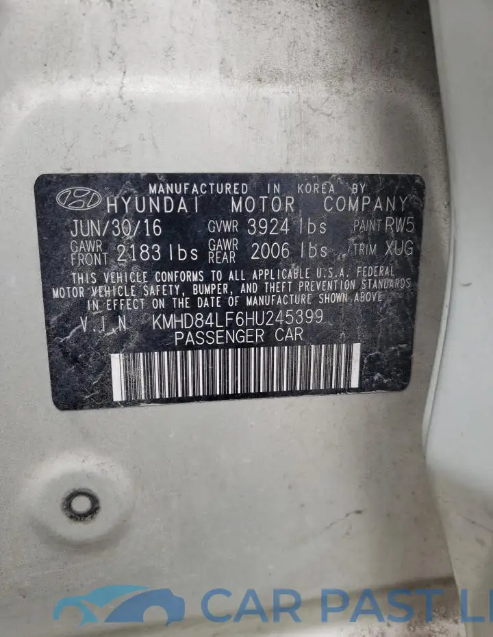 KMHD84LF6HU245399# 13