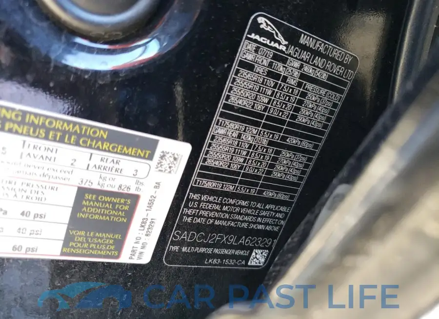 SADCJ2FX9LA623291# 12