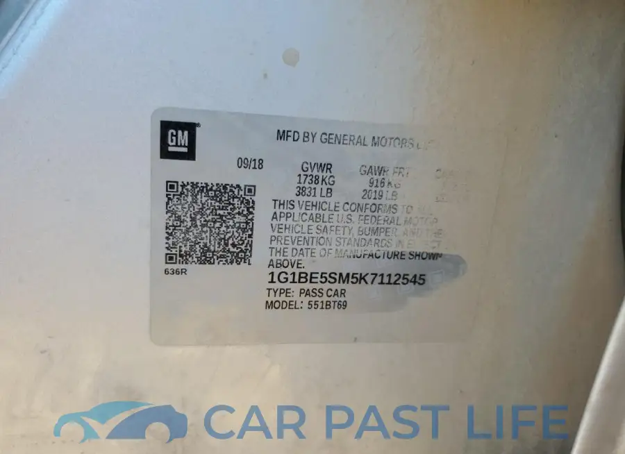 1G1BE5SM5K7112545# 12