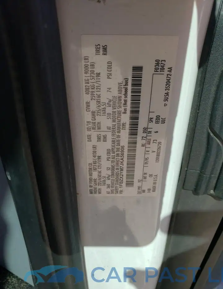 1FBZX2YM7JKA56906# 12