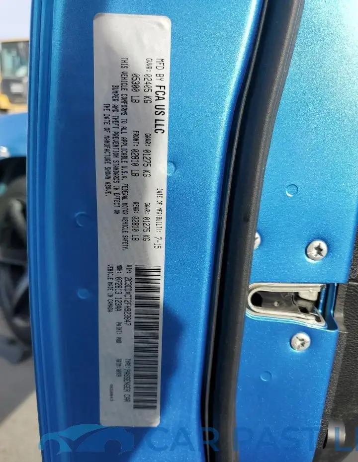 2C3CDXCT2FH923847# 13